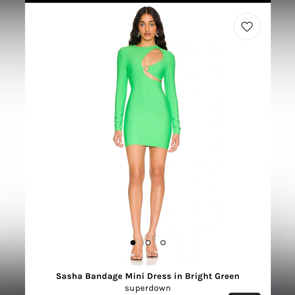 Superdown Sasha Bandage Mini Dress in Bright Green from Revolve size XS